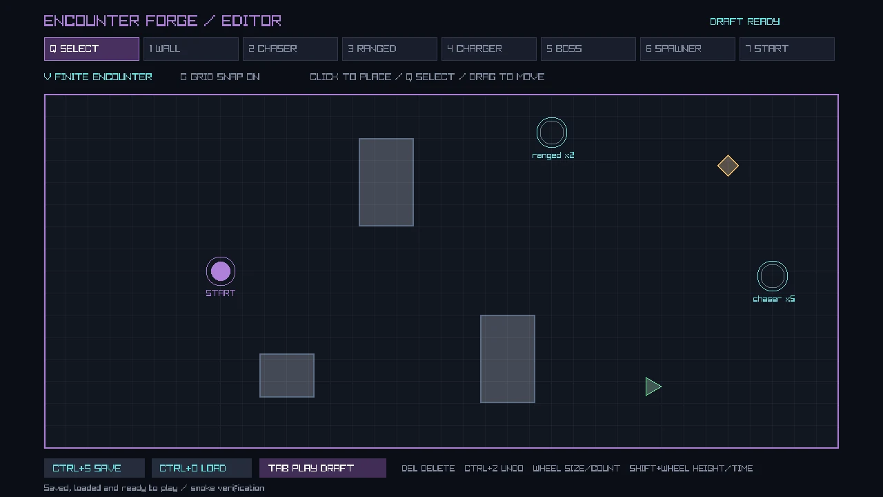 Integrated encounter editor